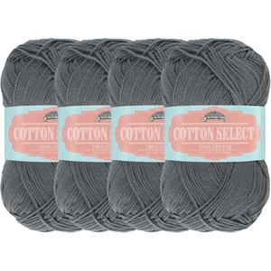 image:imageJubileeYarn Cotton Select Yarn  50gSkein Sport Weight  Island Pink  4 Skeins405 Campfire Smoke