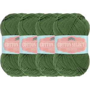 image:imageJubileeYarn Cotton Select Yarn  50gSkein Sport Weight  Island Pink  4 Skeins408 Four Leaf Clover Green