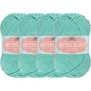 image:imageJubileeYarn Cotton Select Yarn  50gSkein Sport Weight  Light Yellow  8 Skeins108 Marina Green