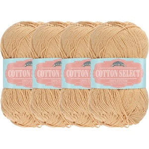 image:imageJubileeYarn Cotton Select Yarn  50gSkein Sport Weight  Light Yellow  8 Skeins209 Pumpkin Spice