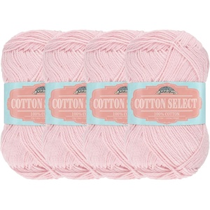 image:imageJubileeYarn Cotton Select Yarn  50gSkein Sport Weight  Light Yellow  8 Skeins305 Primrose Pink