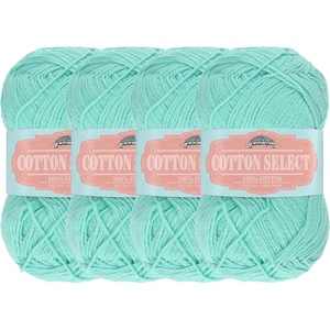 image:imageJubileeYarn Cotton Select Yarn  50gSkein Sport Weight  Light Yellow  8 Skeins308 Caribbean Green