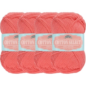 image:imageJubileeYarn Cotton Select Yarn  50gSkein Sport Weight  Light Yellow  8 Skeins409 Vivid Tangerine