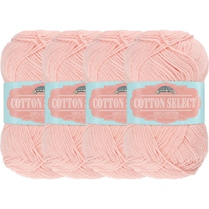 image:imageJubileeYarn Cotton Select Yarn  50gSkein Sport Weight  Light Yellow  8 Skeins501 Peach