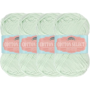 image:imageJubileeYarn Cotton Select Yarn  50gSkein Sport Weight  Light Yellow  8 Skeins503 Green Mint