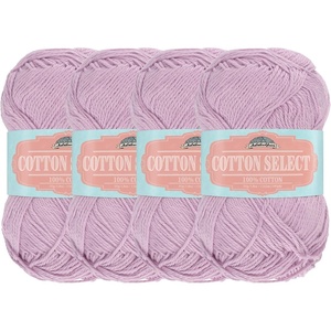 image:imageJubileeYarn Cotton Select Yarn  50gSkein Sport Weight  Light Yellow  8 Skeins508 Lavender