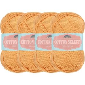 image:imageJubileeYarn Cotton Select Yarn  50gSkein Sport Weight  Light Yellow  8 Skeins509 Bright Orange