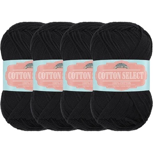 image:imageJubileeYarn Cotton Select Yarn  50gSkein Sport Weight  Plum Raisin  8 Skeins001 Witching Hour Black