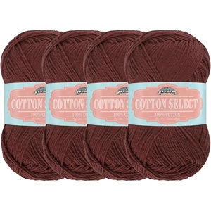 image:imageJubileeYarn Cotton Select Yarn  50gSkein Sport Weight  Plum Raisin  8 Skeins003 Plum Raisin