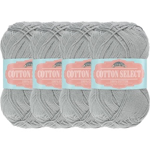 image:imageJubileeYarn Cotton Select Yarn  50gSkein Sport Weight  Plum Raisin  8 Skeins310 Sterling Grey