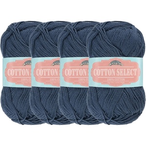 image:imageJubileeYarn Cotton Select Yarn  50gSkein Sport Weight  Plum Raisin  8 Skeins404 Imperial Blue