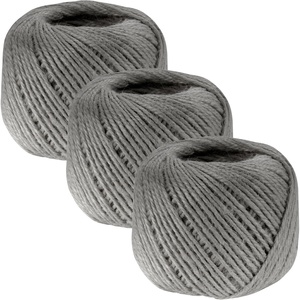 image:imageJubileeYarn Crafty Jute Twine Cord String for Artwork DIY Crafts Gift Wrapping and Gardening  675 feet 205 Meters 2mm Thick  Natural  3 Balls  3 Balls For Artwork amp DIY Crafts Gift Wrapping GardeningGray