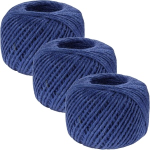 image:imageJubileeYarn Crafty Jute Twine Cord String for Artwork DIY Crafts Gift Wrapping and Gardening  675 feet 205 Meters 2mm Thick  Natural  3 Balls  3 Balls For Artwork amp DIY Crafts Gift Wrapping GardeningNavy Blue