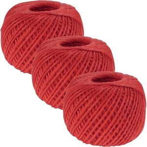 image:imageJubileeYarn Crafty Jute Twine Cord String for Artwork DIY Crafts Gift Wrapping and Gardening  675 feet 205 Meters 2mm Thick  Natural  3 Balls  3 Balls For Artwork amp DIY Crafts Gift Wrapping GardeningRed