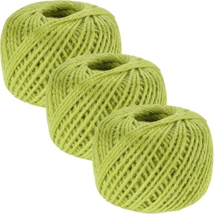 image:imageJubileeYarn Crafty Jute Twine Cord String for Artwork DIY Crafts Gift Wrapping and Gardening  675 feet 205 Meters 2mm Thick  Natural  3 Balls  3 Balls For Artwork amp DIY Crafts Gift Wrapping GardeningYellow Green