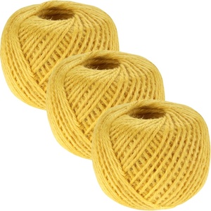 image:imageJubileeYarn Crafty Jute Twine Cord String for Artwork DIY Crafts Gift Wrapping and Gardening  675 feet 205 Meters 2mm Thick  Natural  3 Balls  3 Balls For Artwork amp DIY Crafts Gift Wrapping GardeningYellow