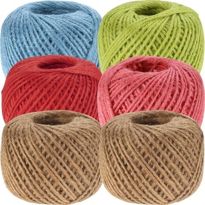 image:imageJubileeYarn Crafty Jute Twine Cord String for Artwork DIY Crafts Gift Wrapping and Gardening  675 feet 205 Meters 2mm Thick  Natural  3 Balls  3 Balls For Artwork amp DIY Crafts Gift Wrapping GardeningAssortment a