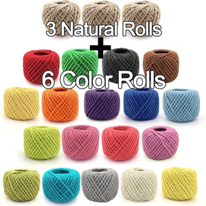 image:imageJubileeYarn Crafty Jute Twine String Jute for Artwork DIY Crafts and Gift Wrapping  675 feet 205 Meters 2 millimeters Thick  Three Balls in Shades of Purple  Three Balls For Artwork DIY Crafts Gift Wrapping 205 meters3 Natural and 6 Colors