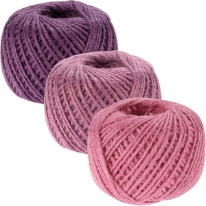 image:imageJubileeYarn Crafty Jute Twine String Jute for Artwork DIY Crafts and Gift Wrapping  675 feet 205 Meters 2 millimeters Thick  Three Balls in Shades of Purple  Three Balls For Artwork DIY Crafts Gift Wrapping 205 metersAssortment C