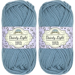 image:imageJubileeYarn Dainty Light Yarn  100gSkein Worsted Cotton  Moon Beam  4 Skeins004 Little Boy Blush