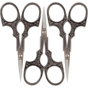 image:imageJubileeYarn Decorative Floral Embroidery Craft Scissors  Antique Silver  1 ScissorAntique Heirloom  Antique Silver