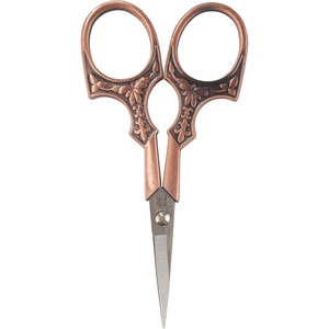 image:imageJubileeYarn Decorative Floral Embroidery Craft Scissors  Antique Silver  1 ScissorAntique Heirloom  Copper