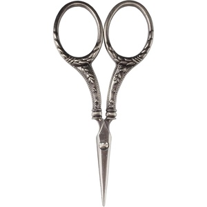 image:imageJubileeYarn Decorative Floral Embroidery Craft Scissors  Antique Silver  1 ScissorDecorative Floral  Antique Silver