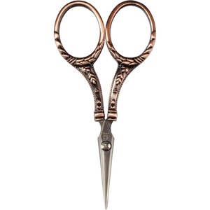 image:imageJubileeYarn Decorative Floral Embroidery Craft Scissors  Antique Silver  1 ScissorDecorative Floral  Copper