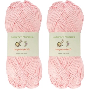 image:imageJubileeYarn Delightfully Bold Yarn  100gSkein Worsted Bamboo Rayon  Pink Dust  2 Skeins01 Pink Dust