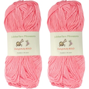 image:imageJubileeYarn Delightfully Bold Yarn  100gSkein Worsted Bamboo Rayon  Pink Dust  4 Skeins03 Watermelon
