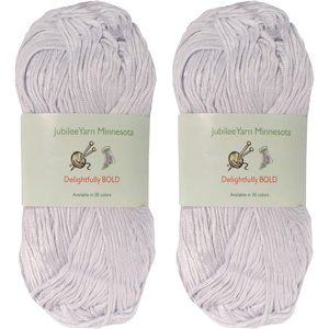 image:imageJubileeYarn Delightfully Bold Yarn  100gSkein Worsted Bamboo Rayon  Pink Dust  4 Skeins20 Pastel Blue