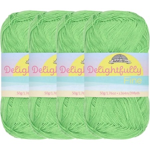 image:imageJubileeYarn Delightfully Fine Yarn  50gSkein Lace Bamboo Rayon  Pastel Pink  4 Skeins06 Green Hill