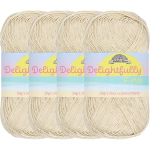 image:imageJubileeYarn Delightfully Fine Yarn  50gSkein Lace Bamboo Rayon  Pastel Pink  4 Skeins09 Beloved Pearl
