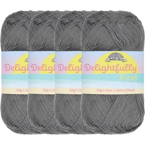 image:imageJubileeYarn Delightfully Fine Yarn  50gSkein Lace Bamboo Rayon  Pastel Pink  4 Skeins10 Ash