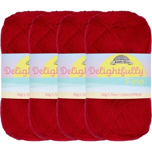 image:imageJubileeYarn Delightfully Fine Yarn  50gSkein Lace Bamboo Rayon  Pastel Pink  4 Skeins13 Red Wine
