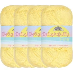 image:imageJubileeYarn Delightfully Fine Yarn  50gSkein Lace Bamboo Rayon  Pastel Pink  4 Skeins14 Pastel Yellow