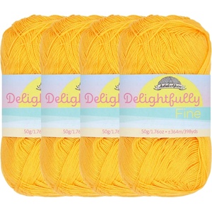 image:imageJubileeYarn Delightfully Fine Yarn  50gSkein Lace Bamboo Rayon  Pastel Pink  4 Skeins15 Picking Dandelion