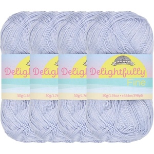 image:imageJubileeYarn Delightfully Fine Yarn  50gSkein Lace Bamboo Rayon  Pastel Pink  4 Skeins20 Pastel Blue
