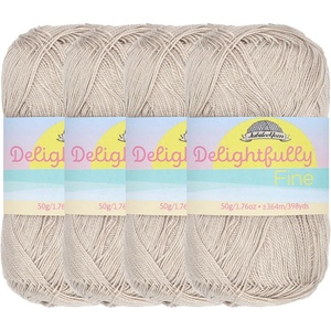 image:imageJubileeYarn Delightfully Fine Yarn  50gSkein Lace Bamboo Rayon  Pastel Pink  4 Skeins21 Beige