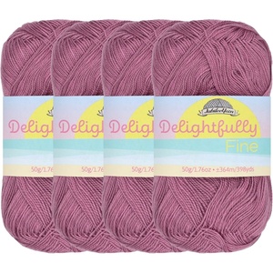 image:imageJubileeYarn Delightfully Fine Yarn  50gSkein Lace Bamboo Rayon  Pastel Pink  4 Skeins217 Cotton Candy