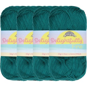 image:imageJubileeYarn Delightfully Fine Yarn  50gSkein Lace Bamboo Rayon  Pastel Pink  4 Skeins218 Frozen Tidepool