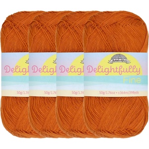 image:imageJubileeYarn Delightfully Fine Yarn  50gSkein Lace Bamboo Rayon  Pastel Pink  4 Skeins23 Amber