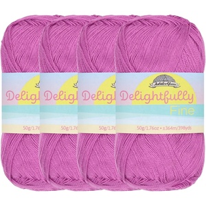 image:imageJubileeYarn Delightfully Fine Yarn  50gSkein Lace Bamboo Rayon  Pastel Pink  4 Skeins31 Aa Berry