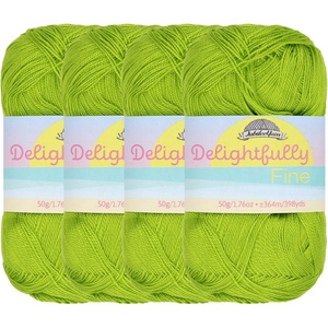 image:imageJubileeYarn Delightfully Fine Yarn  50gSkein Lace Bamboo Rayon  Pastel Pink  4 Skeins32 Kiwi