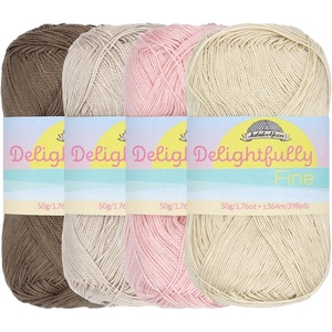 image:imageJubileeYarn Delightfully Fine Yarn  50gSkein Lace Bamboo Rayon  Shades of Blue  4 SkeinsShades of Neutral