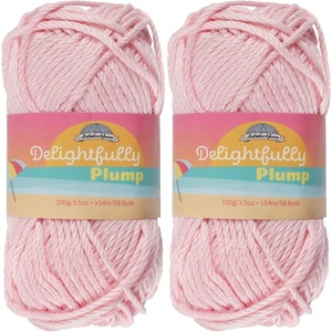 image:imageJubileeYarn Delightfully Plump Yarn  100gSkein Super Chunky Bamboo Rayon  Pink Dust  2 Skeins01 Pink Dust