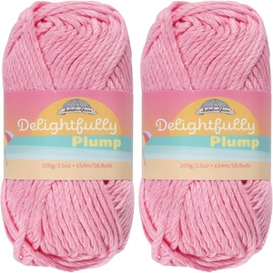 image:imageJubileeYarn Delightfully Plump Yarn  100gSkein Super Chunky Bamboo Rayon  Pink Dust  2 Skeins02 Shy Blush
