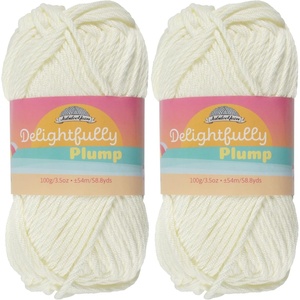 image:imageJubileeYarn Delightfully Plump Yarn  100gSkein Super Chunky Bamboo Rayon  Pink Dust  2 Skeins19 Snow White