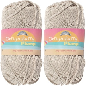 image:imageJubileeYarn Delightfully Plump Yarn  100gSkein Super Chunky Bamboo Rayon  Pink Dust  2 Skeins21 Beige