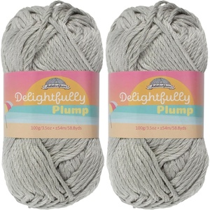 image:imageJubileeYarn Delightfully Plump Yarn  100gSkein Super Chunky Bamboo Rayon  Pink Dust  2 Skeins22 Cloudy Grey